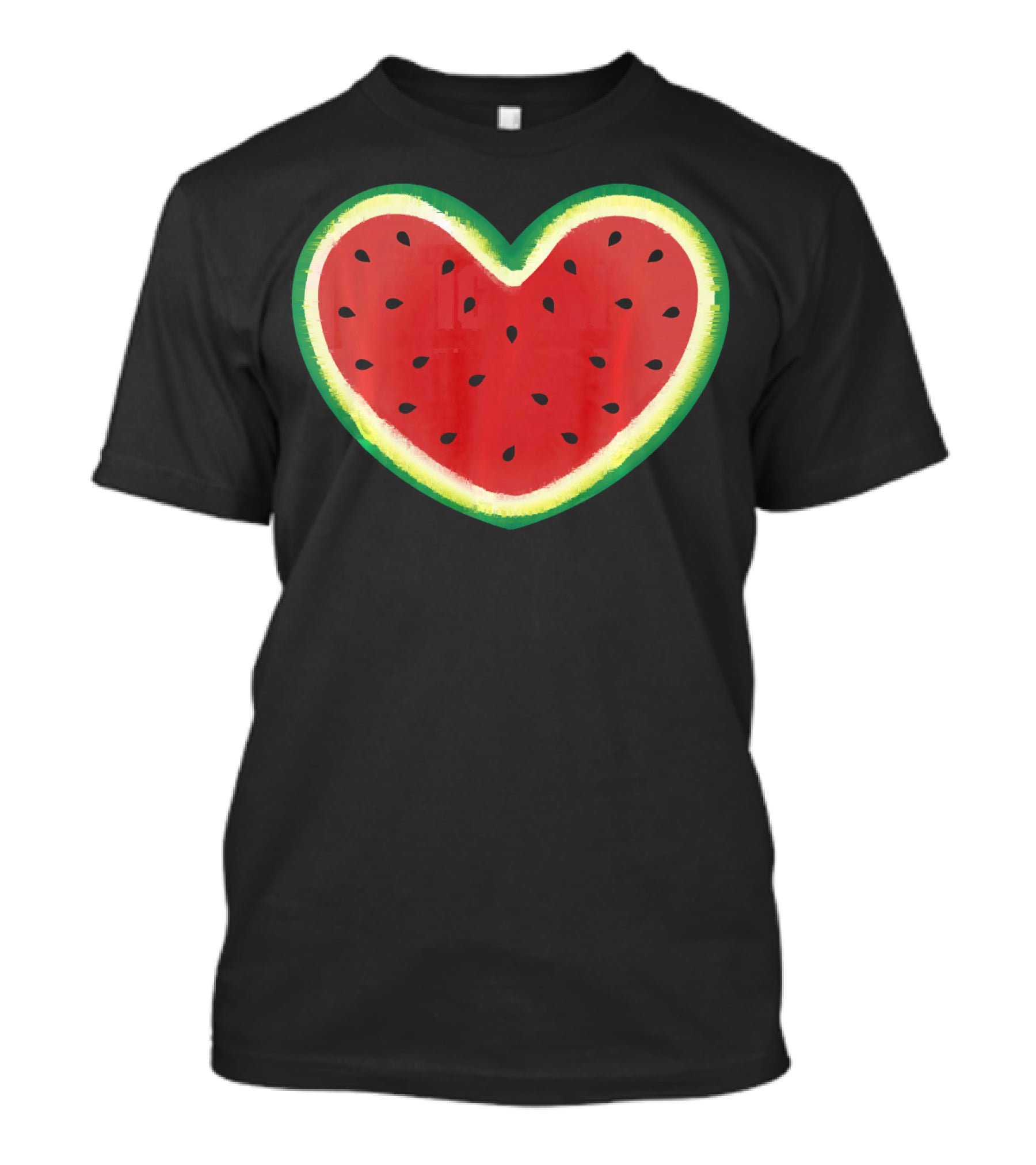 Watermelon Heart Summer Picnic I Love T-Shirt