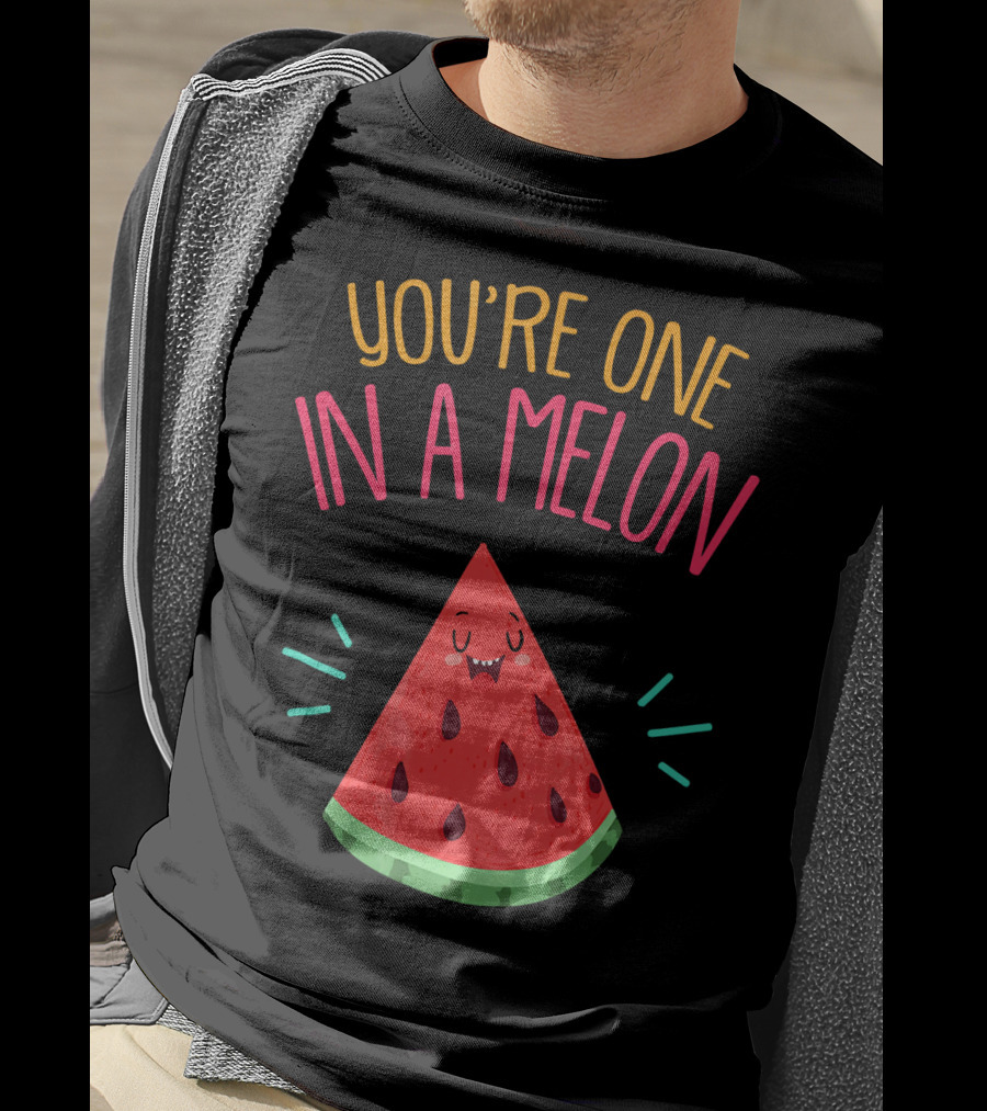 You're One In A Melon Watermelon Pun Funny Melon Food T-Shirt