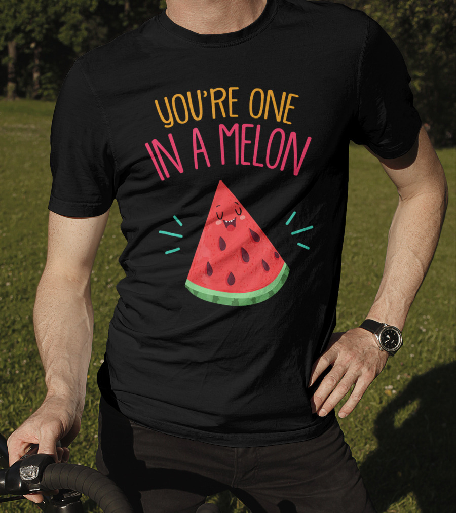 You're One In A Melon Watermelon Pun Funny Melon Food T-Shirt