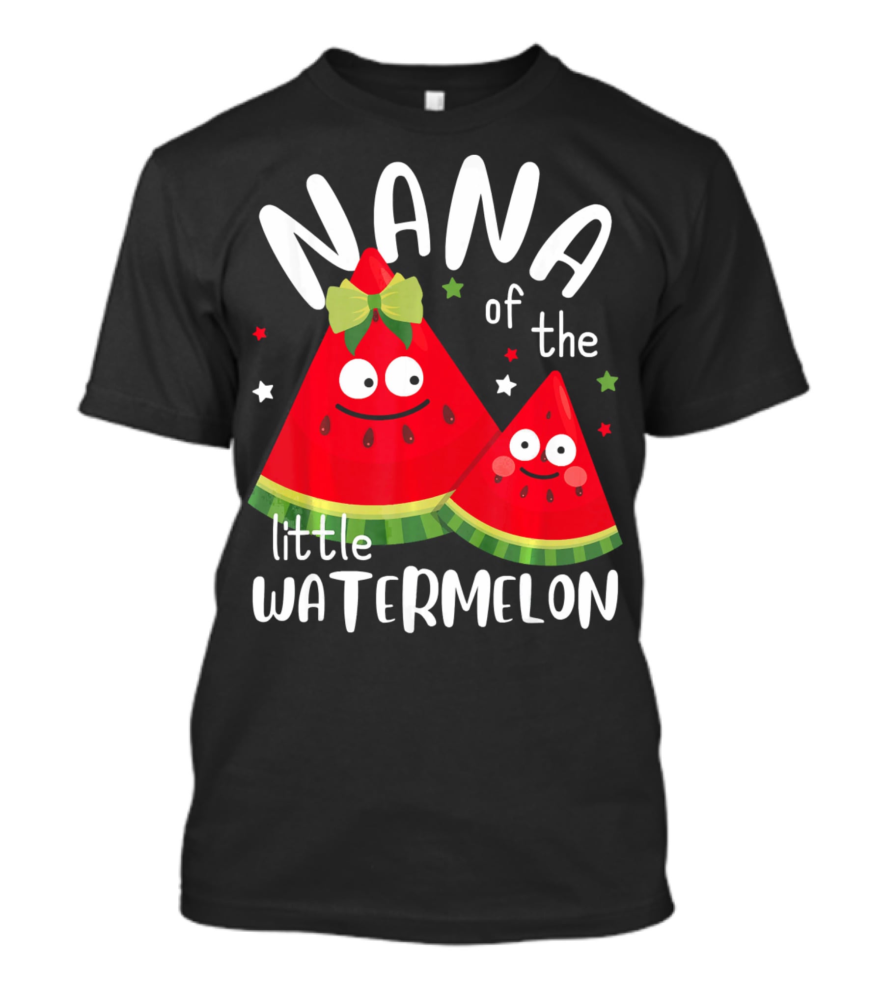 Nana Of The Little Watermelon Summer Fru Happy Characters T-Shirt