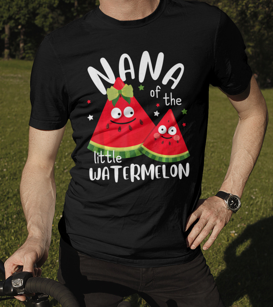 Nana Of The Little Watermelon Summer Fru Happy Characters T-Shirt
