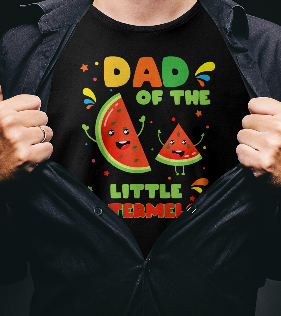 Dad Of The Little Watermelon Cute Fruit T-Shirt