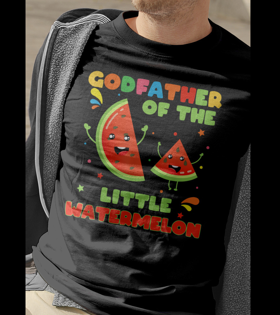 Godfather Of The Little Watermelon Happy Cartoon Fruit T-Shirt