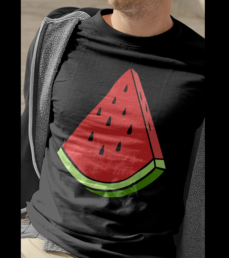 Watermelon Slice Red Green Wedge T-Shirt