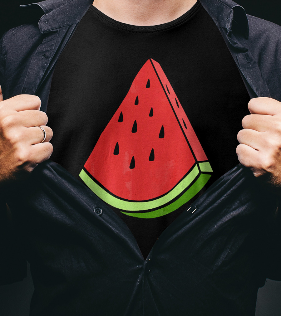 Watermelon Slice Red Green Wedge T-Shirt
