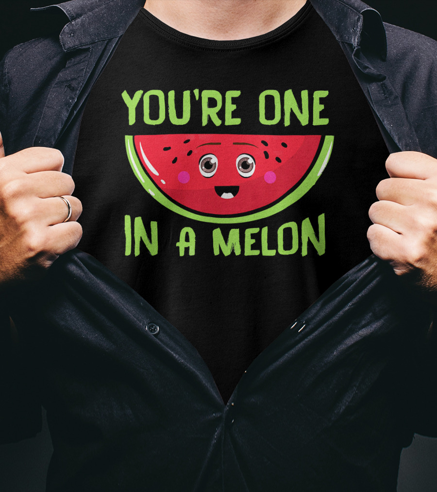 You're One In A Melon Cute Watermelon Slice T-Shirt