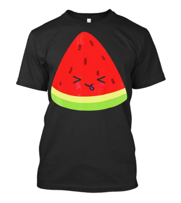 Kevin The Watermelon Cute Smiley Face T-Shirt