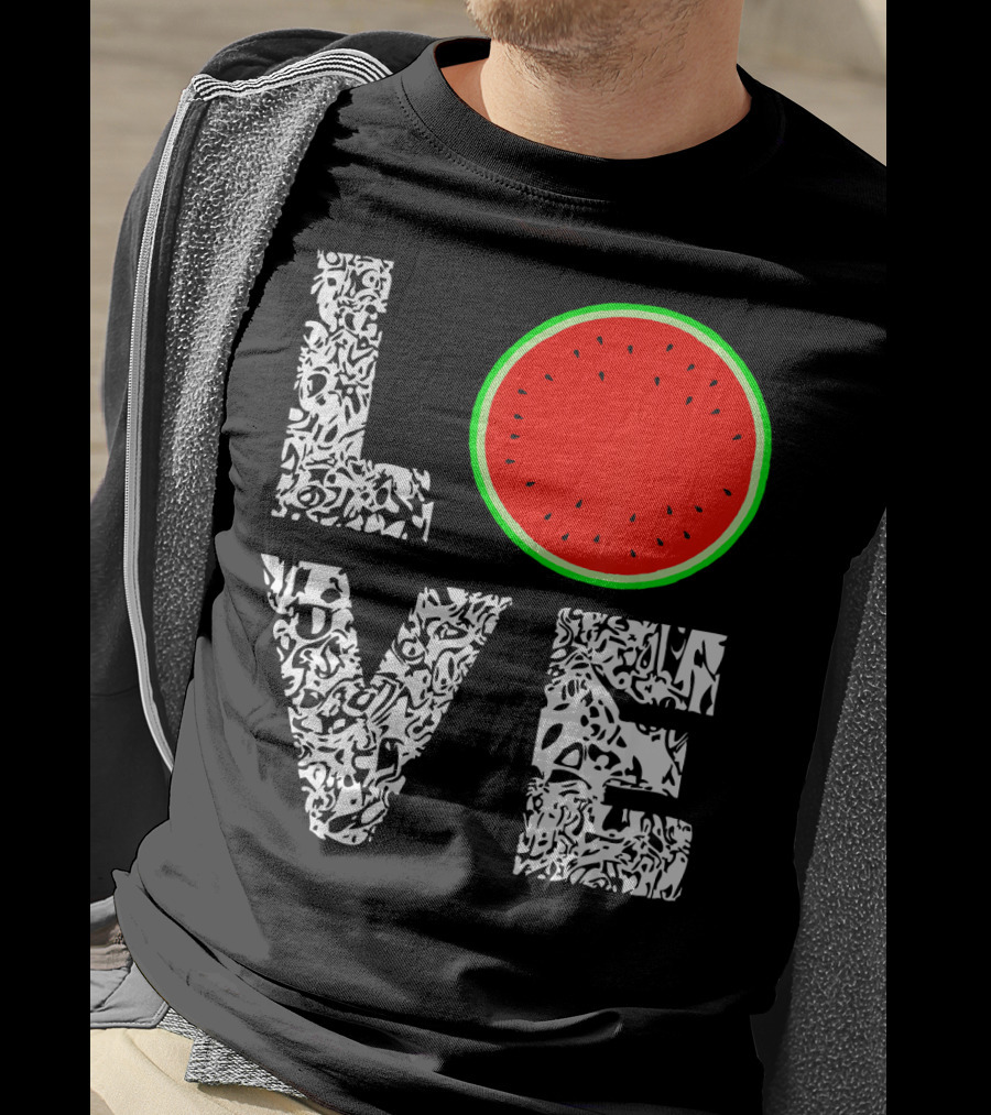 LOVE Watermelon Love Tropical Melon Summer T-Shirt
