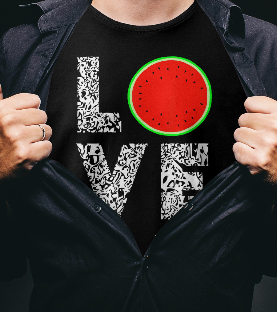 LOVE Watermelon Love Tropical Melon Summer T-Shirt