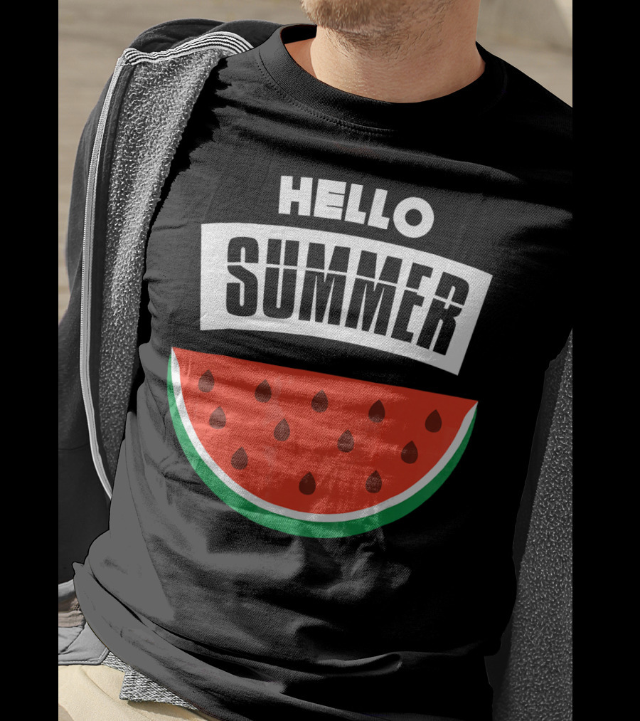 Hello Summer Watermelon Slice T-Shirt