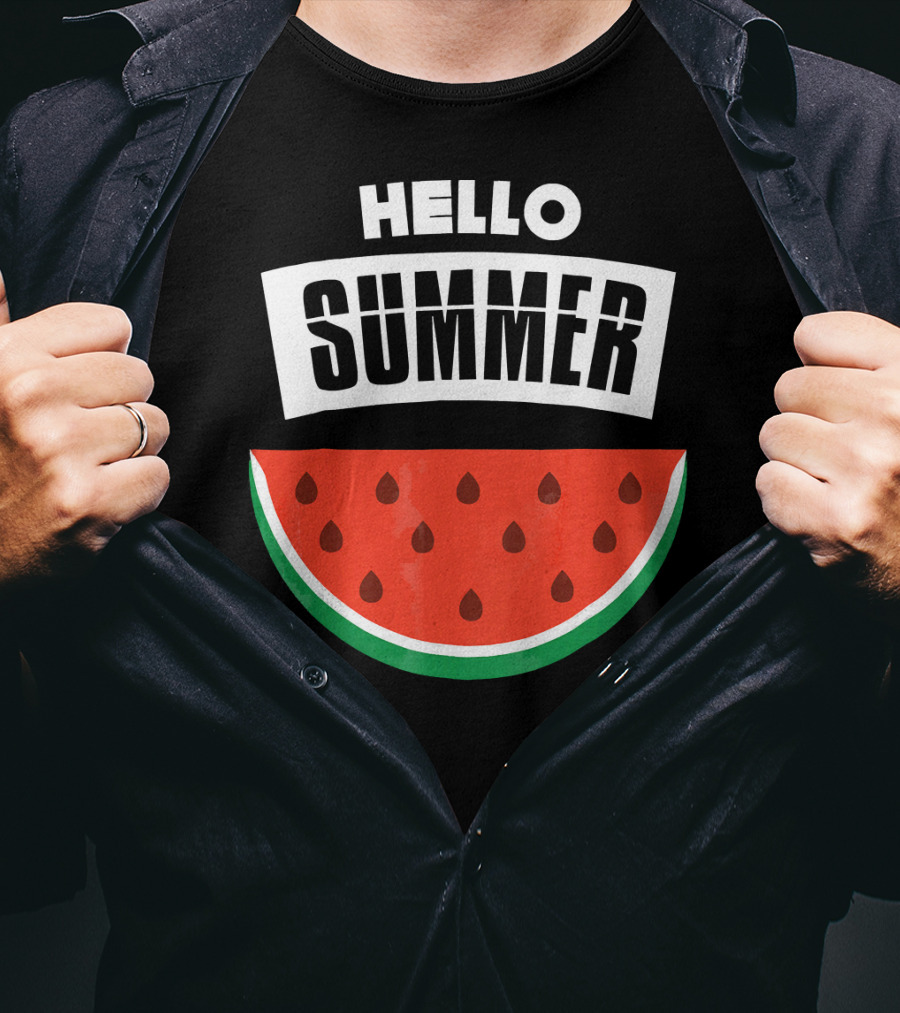 Hello Summer Watermelon Slice T-Shirt