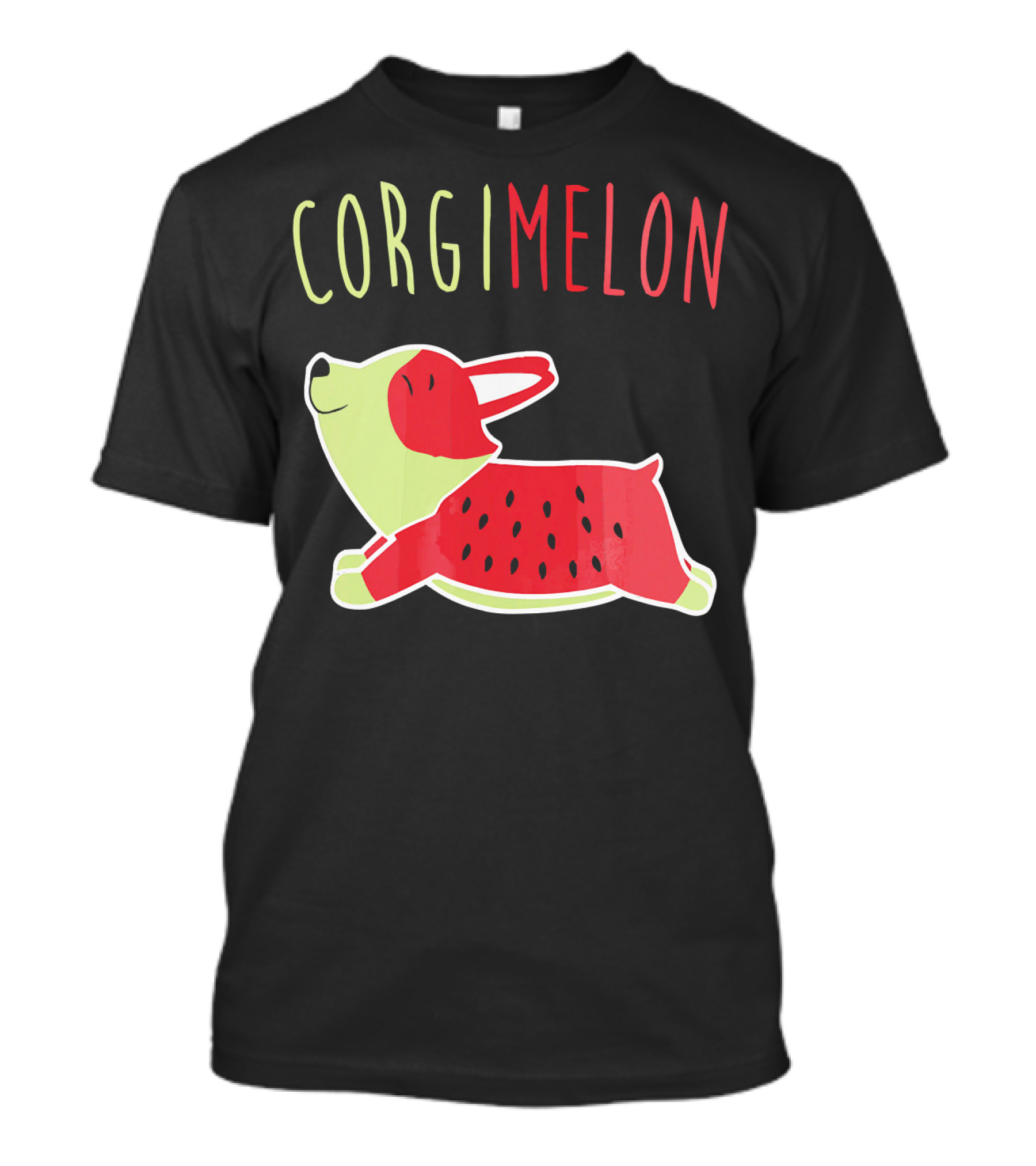 Corgimelon Funny Corgi Dog Plus Watermelon T-Shirt