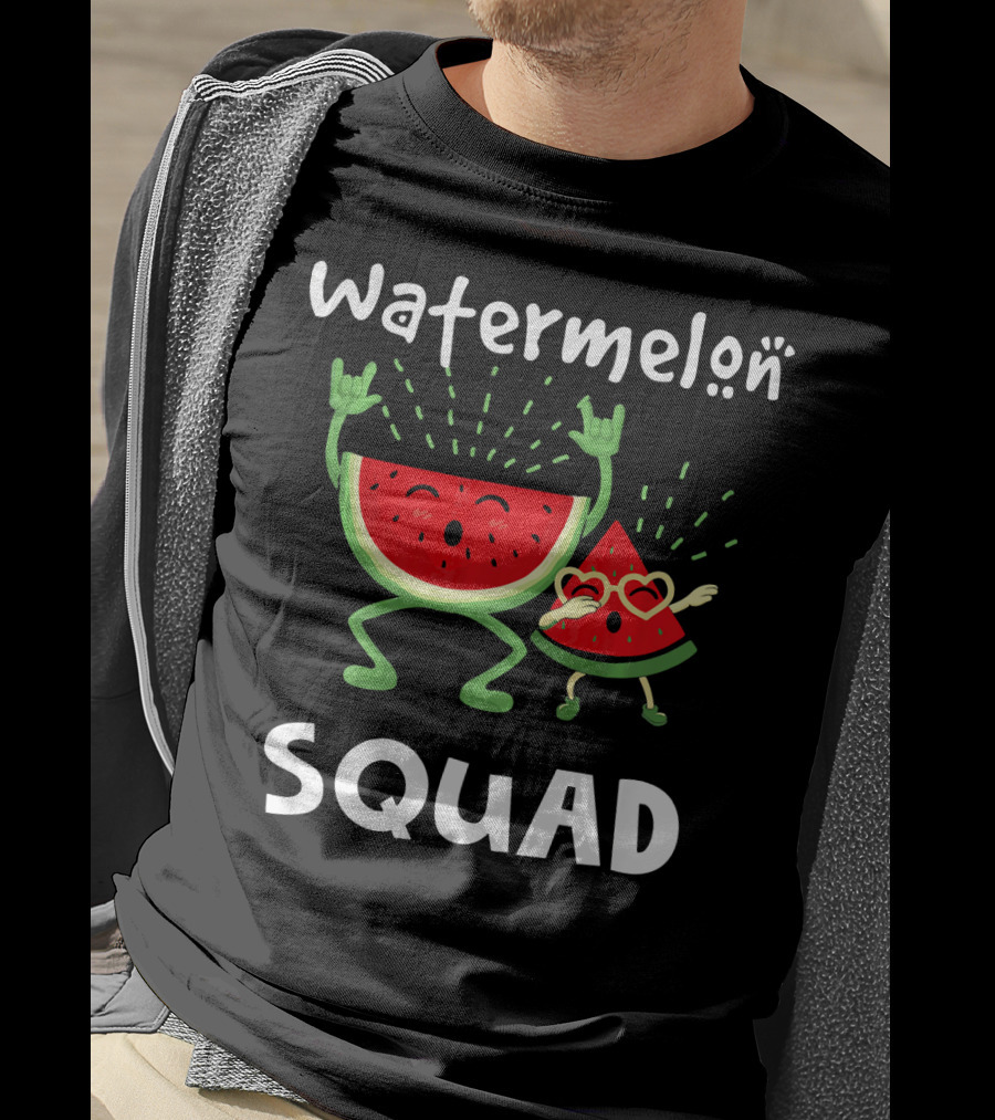 Watermelon Squad Funny Party Characters T-Shirt