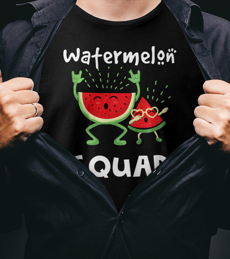 Watermelon Squad Funny Party Characters T-Shirt