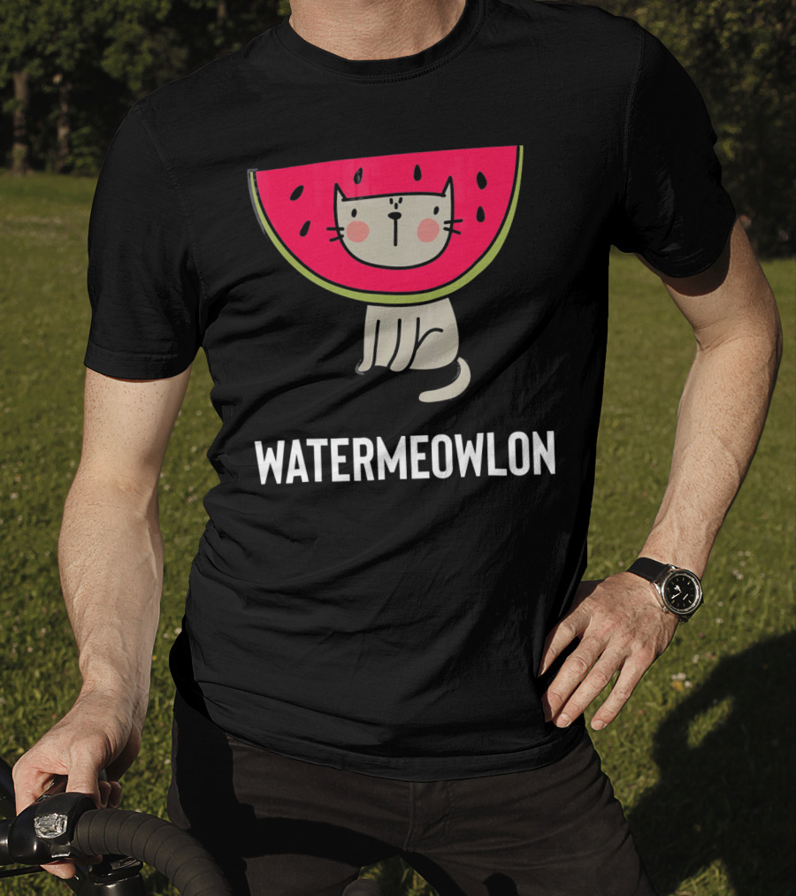 Watermeowlon Cute Cat Watermelon Meow T-Shirt