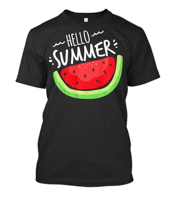 Hello Summer Watermelon Funny Summer T-Shirt