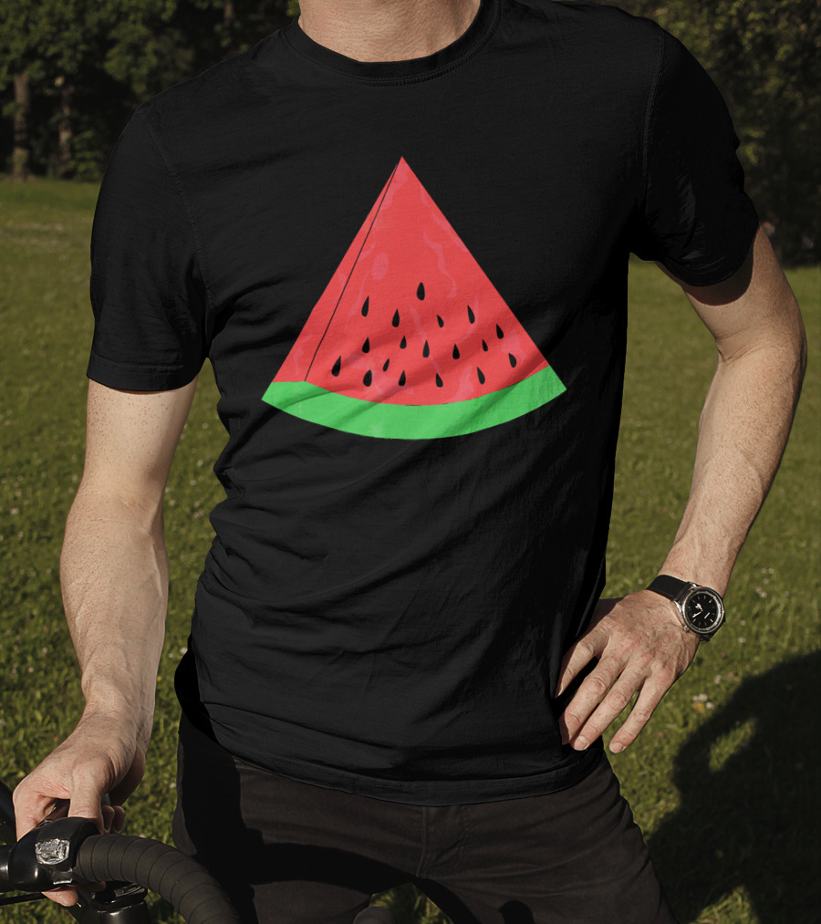 Red Watermelon Fruit Slice Summer Vacation T-Shirt