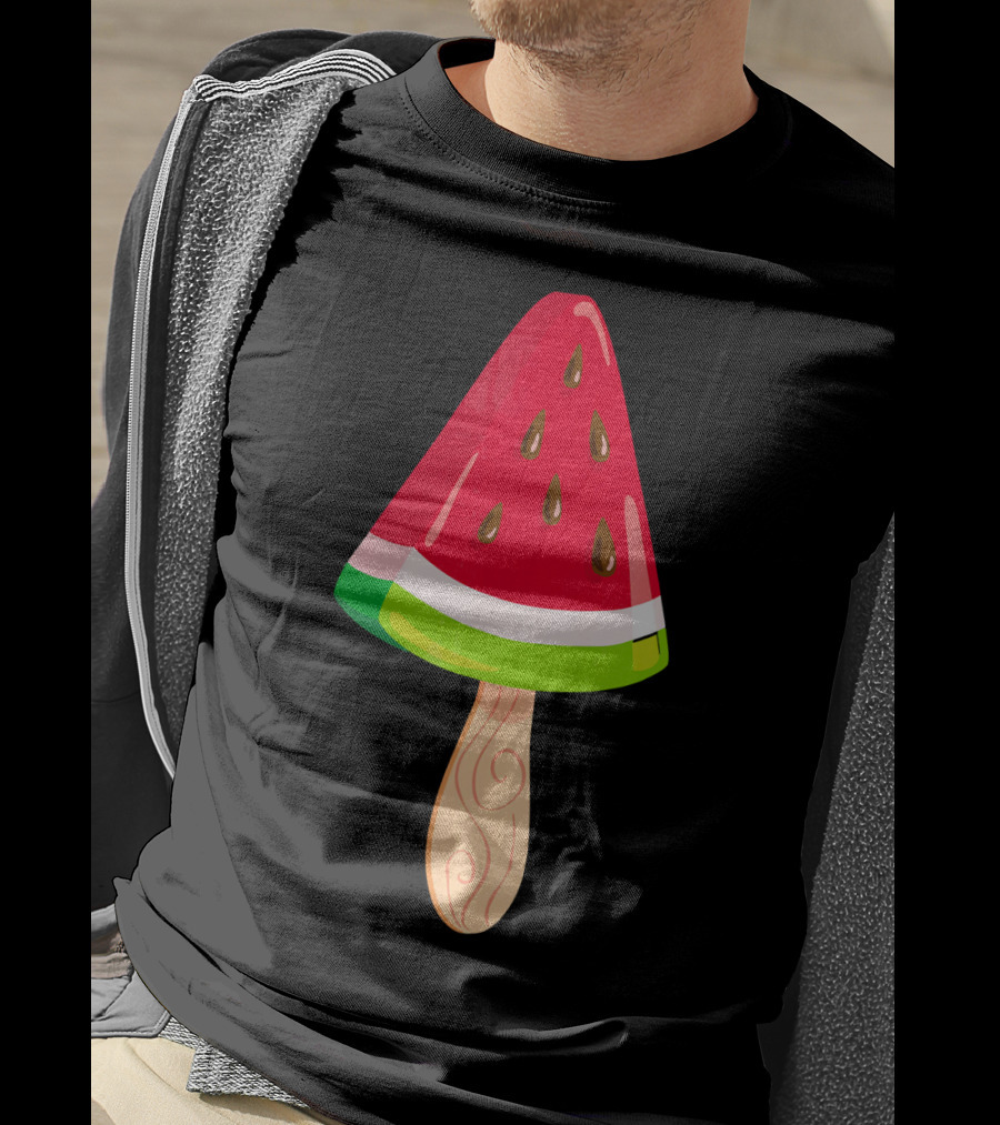 Watermelon Ice Cream Popsicle Treat T-Shirt