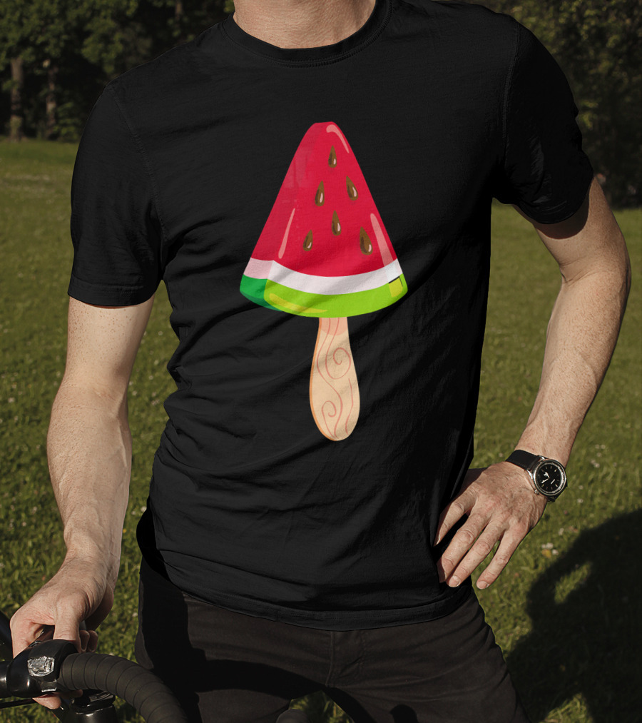 Watermelon Ice Cream Popsicle Treat T-Shirt