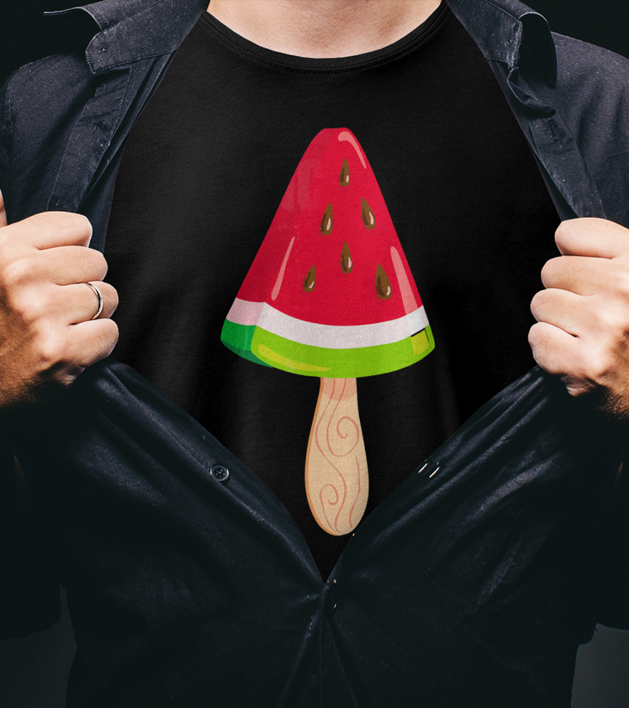 Watermelon Ice Cream Popsicle Treat T-Shirt