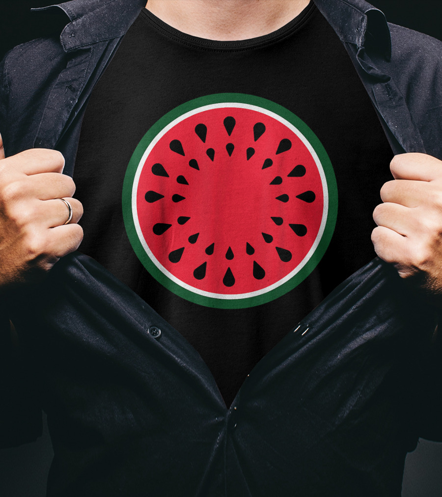 Watermelon Fruit Slice Easy Lazy DIY T-Shirt