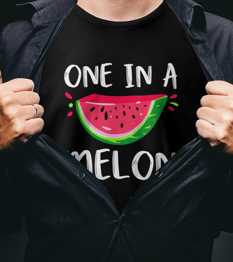 One In A Melon Kids Cute Watermelon Back To School T-Shirt