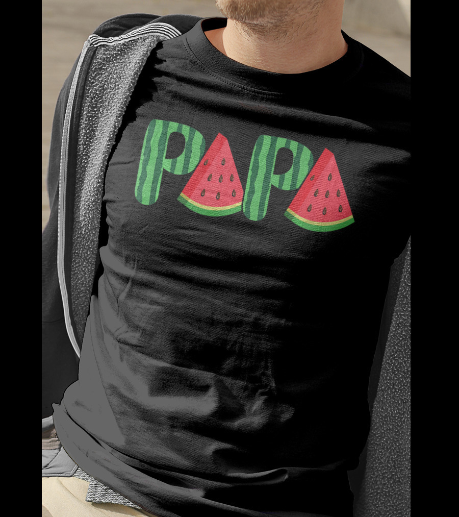 PaPa Watermelon Funny Fathers T-Shirt