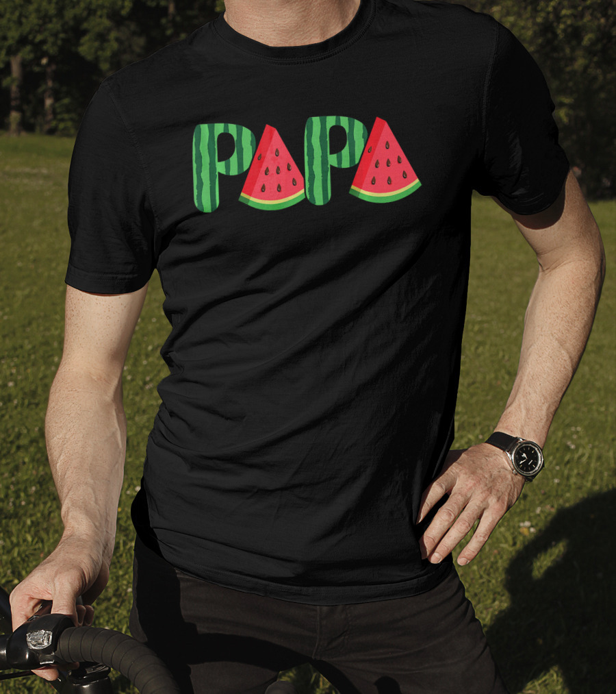 PaPa Watermelon Funny Fathers T-Shirt