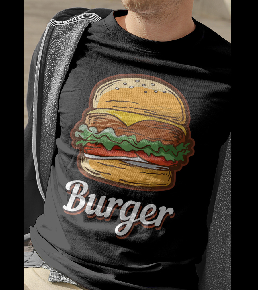 Burger Food Hamburger Cheeseburger Fast Burger T-Shirt