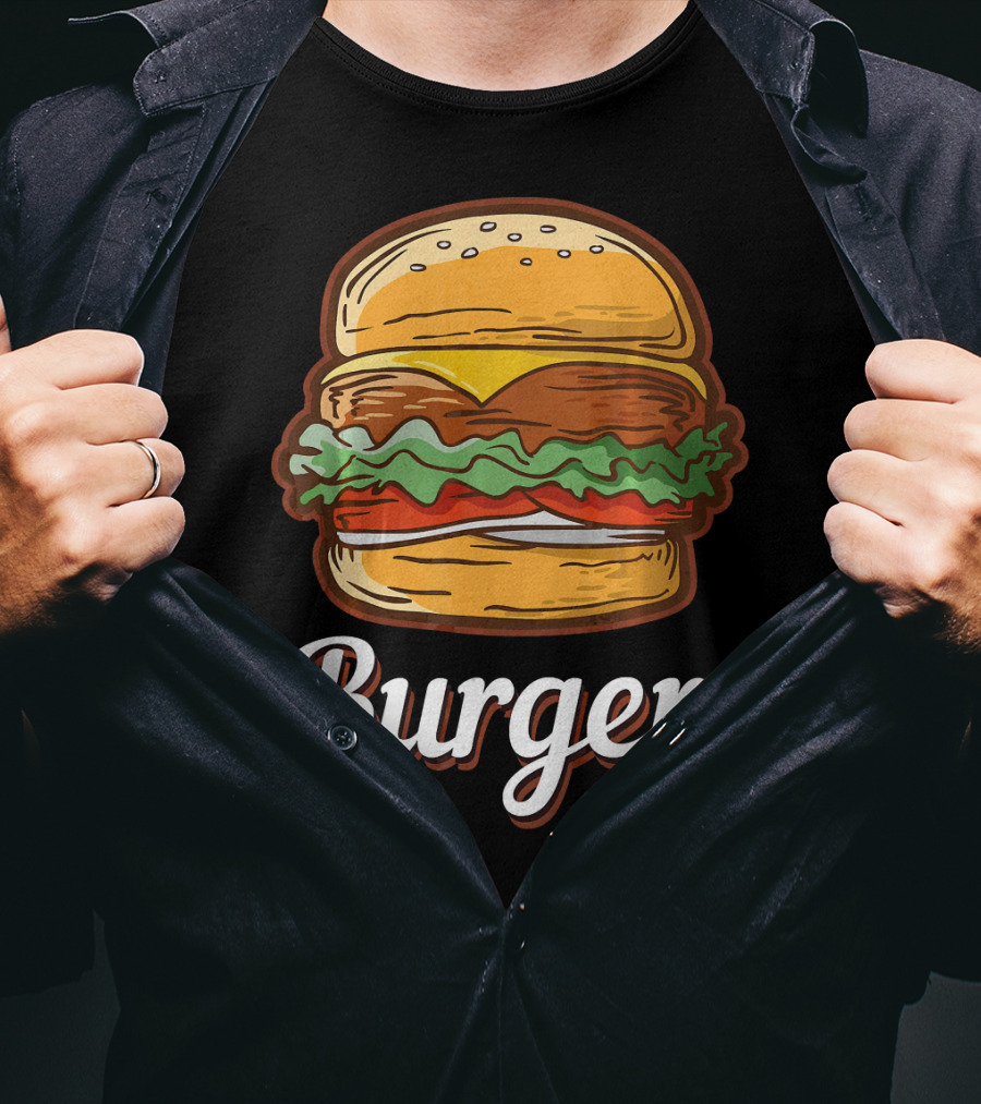 Burger Food Hamburger Cheeseburger Fast Burger T-Shirt