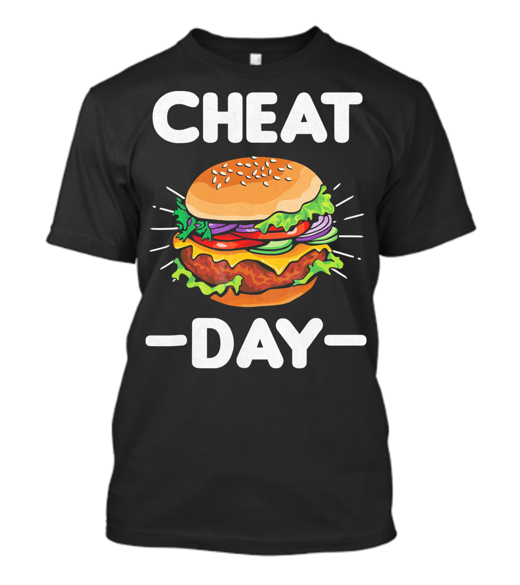 Cheat Day Funny Cheeseburger Ham T-Shirt
