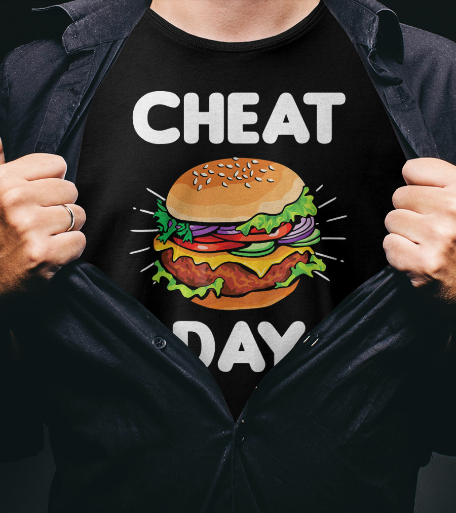 Cheat Day Funny Cheeseburger Ham T-Shirt