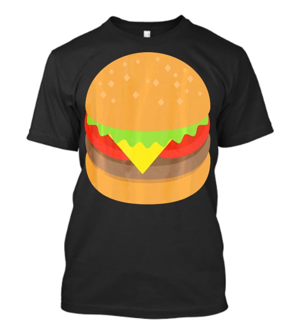 Emoji Hamburger Cheeseburger Lettuce Tomato Cheese Burger T-Shirt