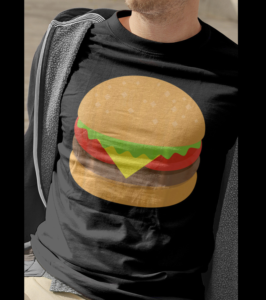Hamburger Cheeseburger Emoji Emoticon Icon Burger T-Shirt