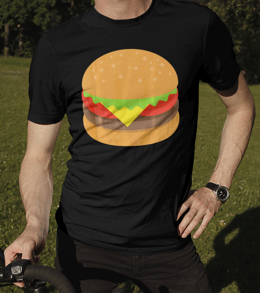 Hamburger Cheeseburger Emoji Emoticon Icon Burger T-Shirt