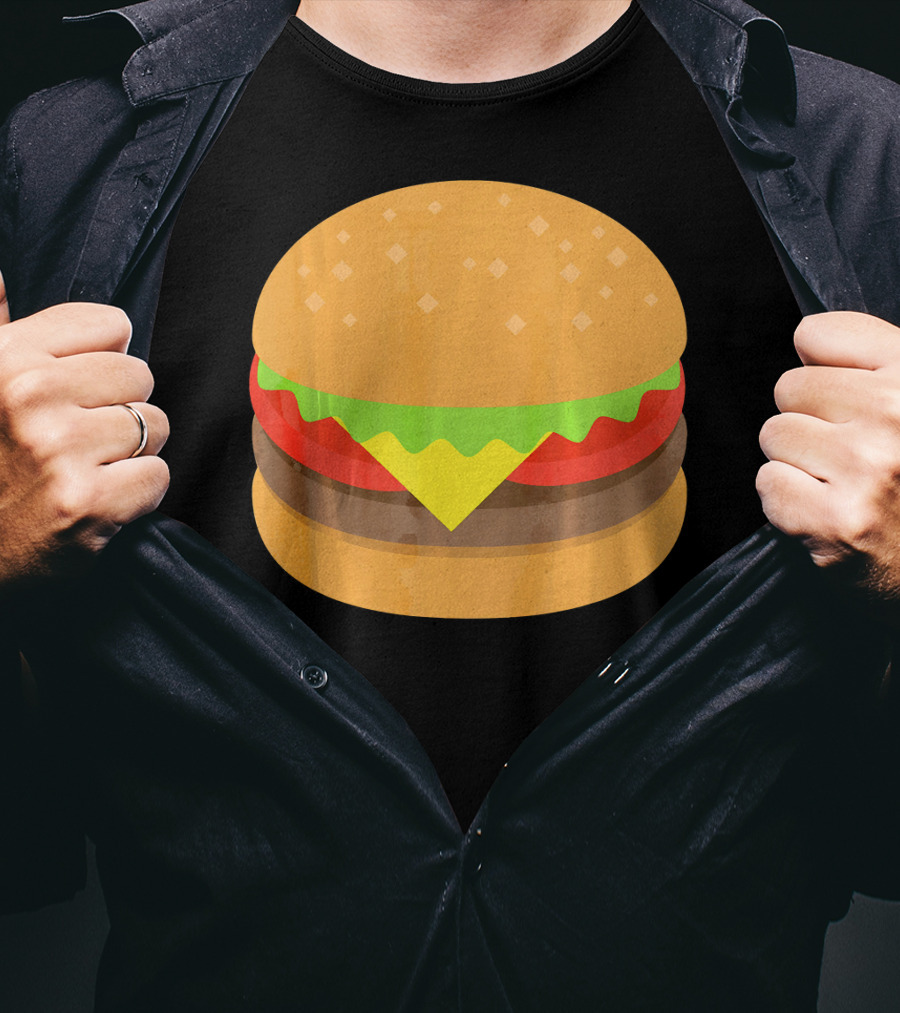 Hamburger Cheeseburger Emoji Emoticon Icon Burger T-Shirt