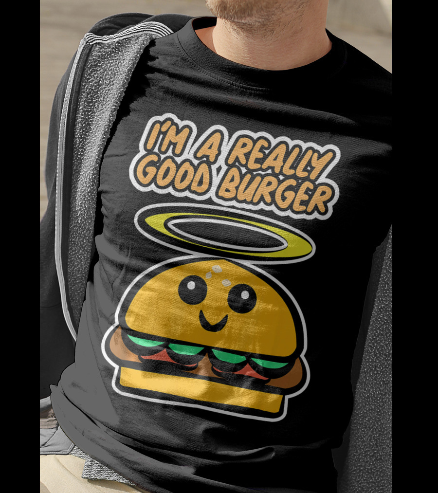 I'm A Really Good Burger Cute Halo Fastfood Cartoon T-Shirt