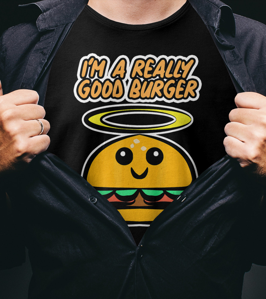 I'm A Really Good Burger Cute Halo Fastfood Cartoon T-Shirt