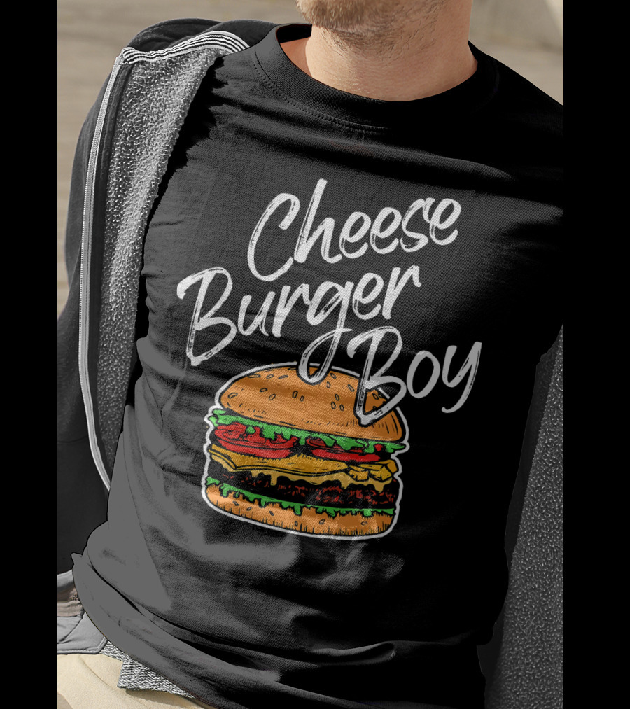 Cheeseburger Boy Funny Hamburger Fast Food Humor T-Shirt