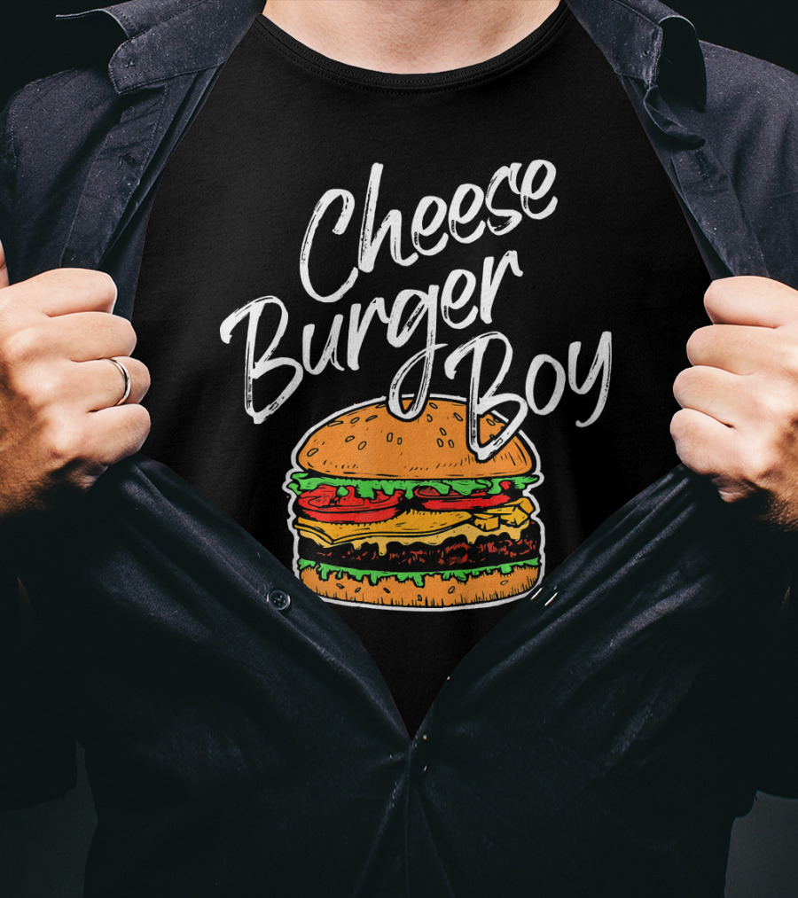 Cheeseburger Boy Funny Hamburger Fast Food Humor T-Shirt