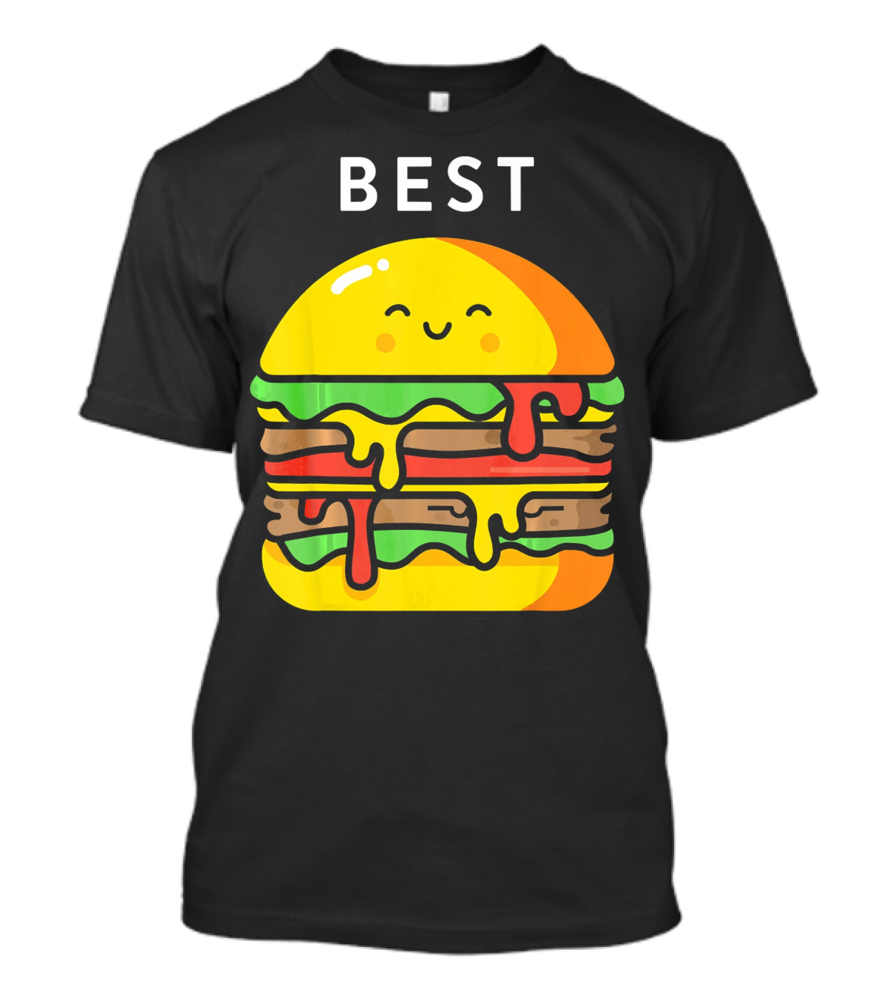 Best Burger Fries Best Friend Matching T-Shirt