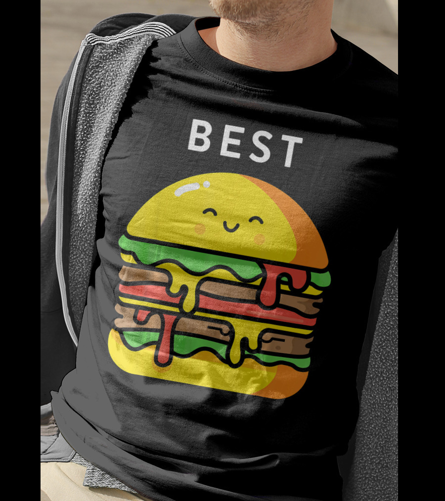 Best Burger Fries Best Friend Matching T-Shirt