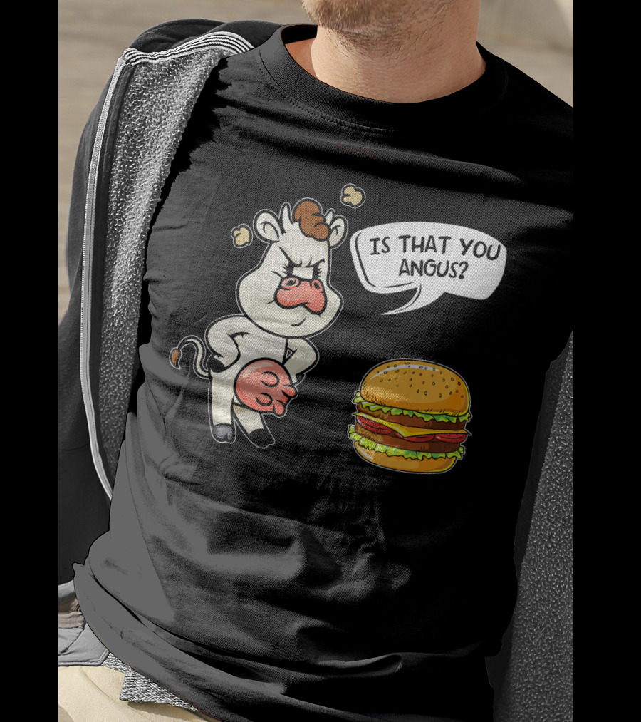 Barbecue Hamburger Is That You Angus Funny Cow Beef T-Shirt
