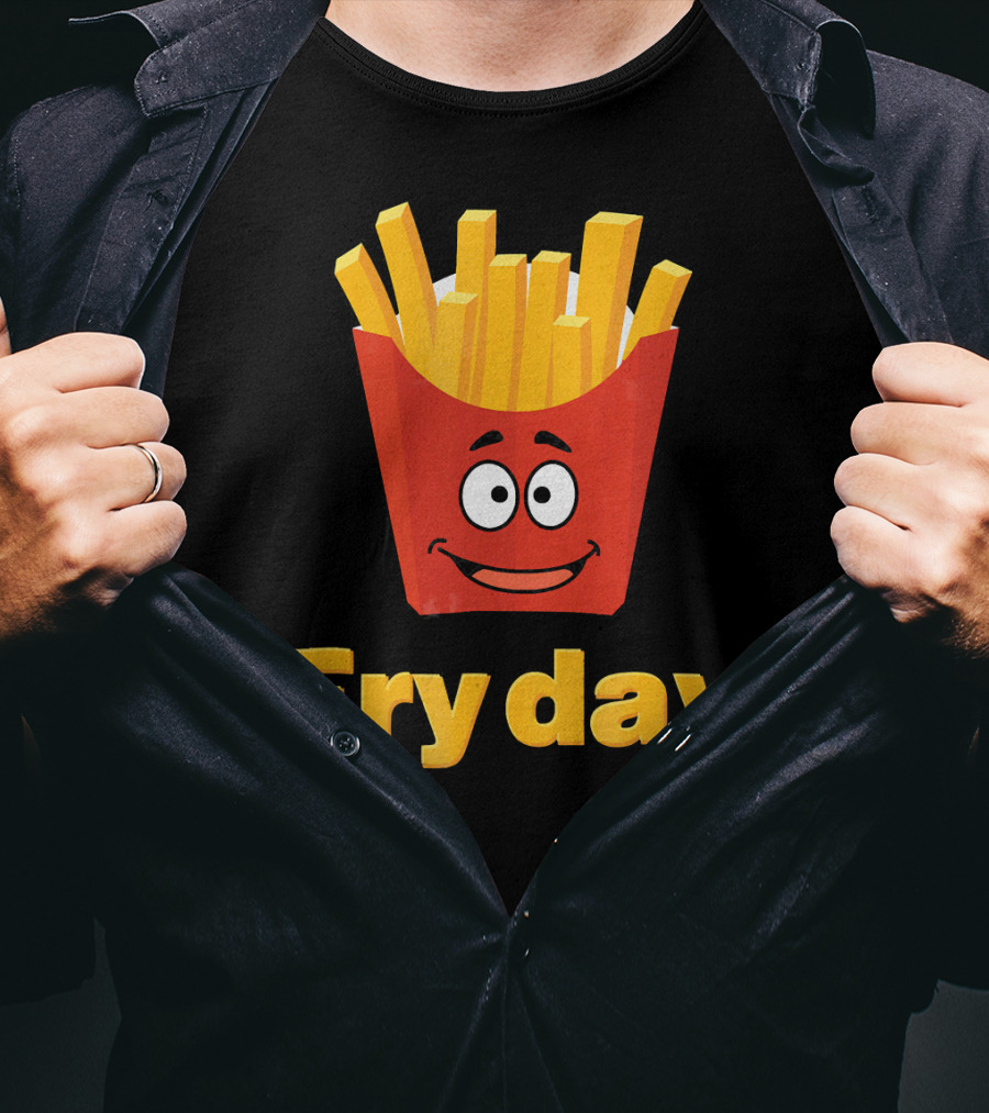 Fry Day Funny Fries Fry Day Burger Frid T-Shirt