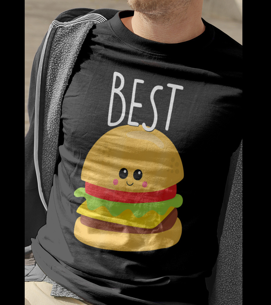 Bestie Cute Food BFF Best Friend Burger T-Shirt
