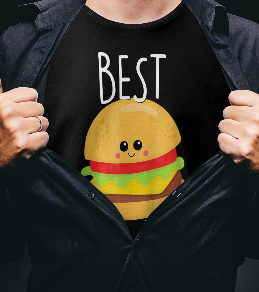 Bestie Cute Food BFF Best Friend Burger T-Shirt