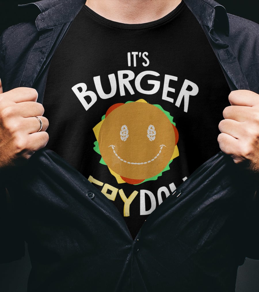 It's Burger Fryday Smiling Burger Because Every Friday T-Shirt
