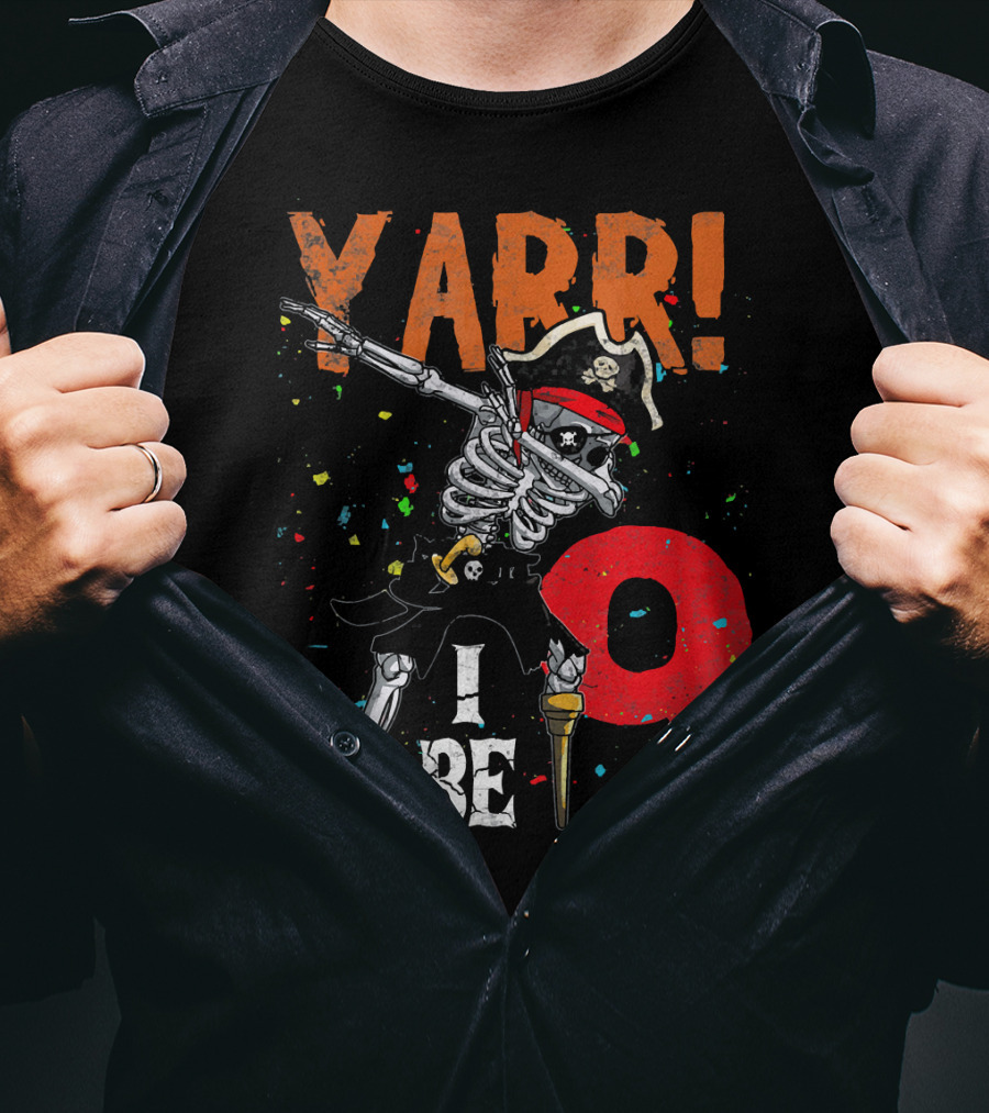 Yarr Dabbing Skeleton Pirate I Be 9 T-Shirt