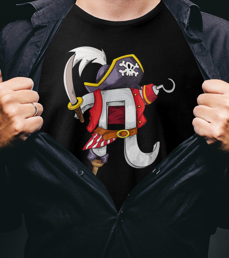 Pi Pirate Costume Cool Math Lovers T-Shirt
