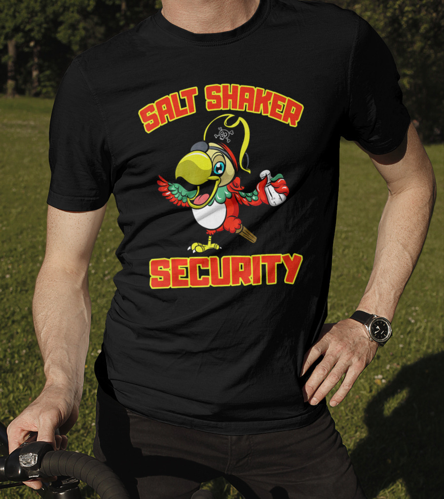 Salt Shaker Security Pirate Macaw T-Shirt